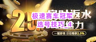 极速赛车冠军选号技巧截圖4