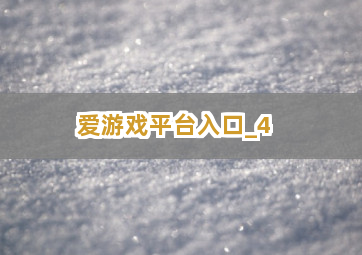 爱游戏平台入口截圖4